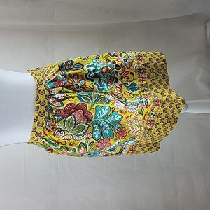 VERA BRADLEY Yellow Provencal What's Cookin' Floral Apron with Pockets